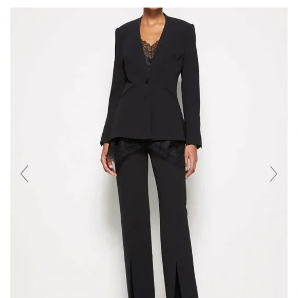 Jonathan Simkhai detachable lace black jacket size 6